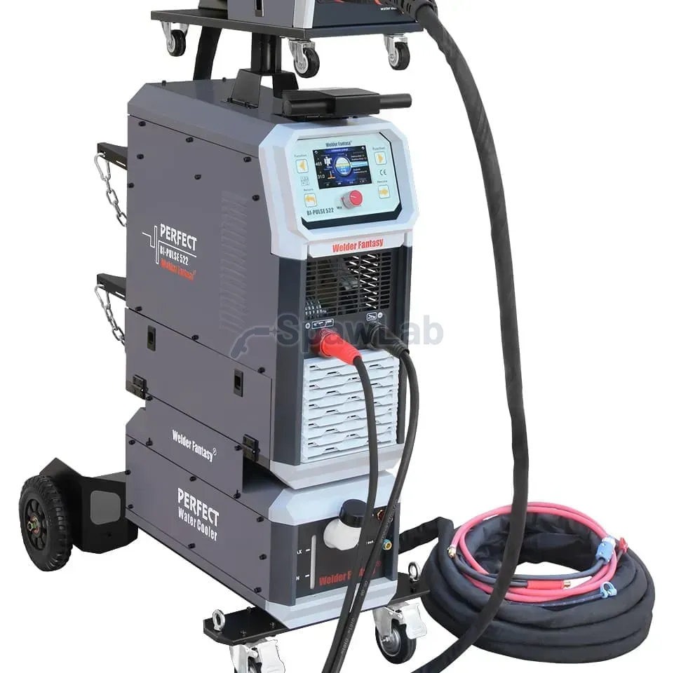 MIG/MAG welder Perfect BI-Pulse 500A Tower cooler 4×4 MIG/MAG/synergia/puls/double pulse/brazing/MMA Welder Fantasy 400V