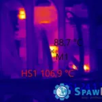 Temperature distribution measurement with thermal imaging