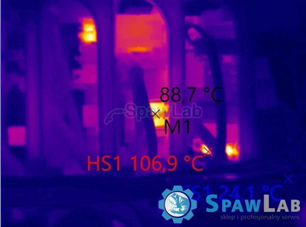 Temperature distribution measurement with thermal imaging