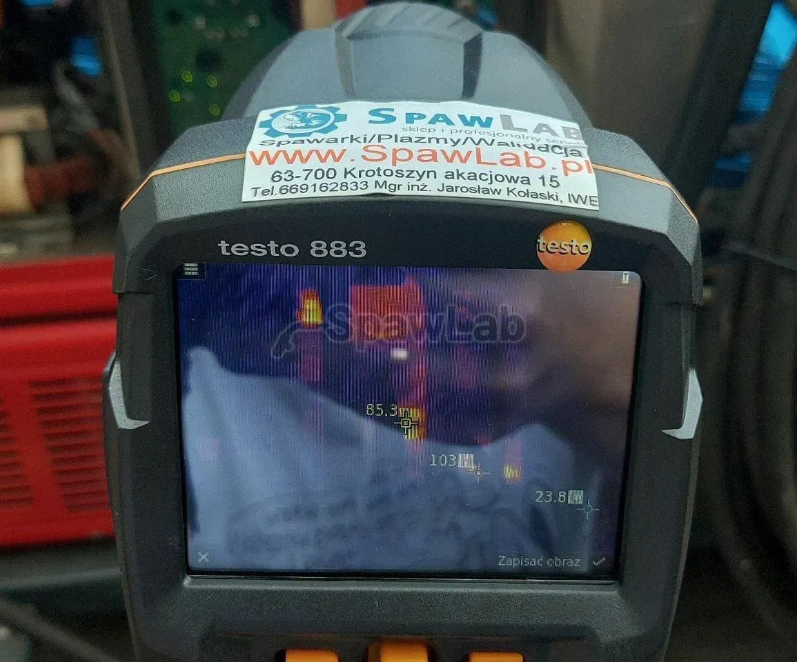 Temperature distribution measurement with thermal imaging, photo 2