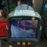 Temperature distribution measurement with thermal imaging, photo 2