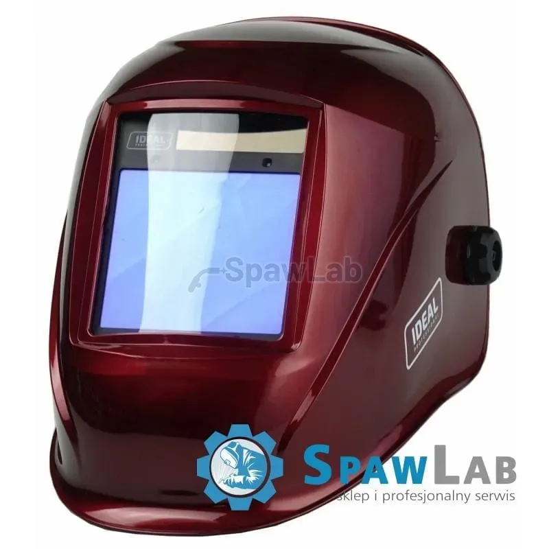 APS-958I auto-darkening welding helmet, red, True Colour