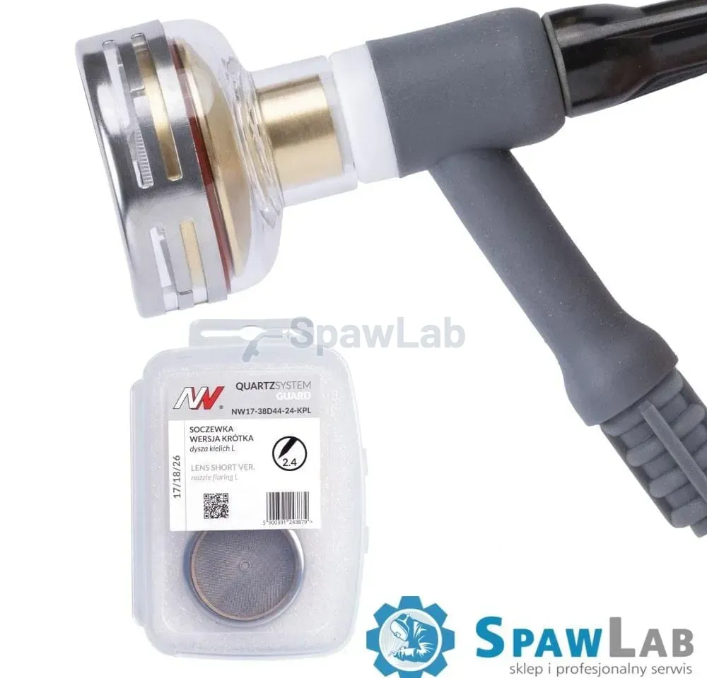 QUARTZSystem gas lens, short version, cup nozzle GUARD L #24 [for 2.4mm electrode]