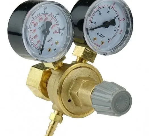 MINI CO2/Ar regulator with 2 gauges