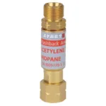Spartus torch flashback arrestor, acetylene / propane 3/8 LH