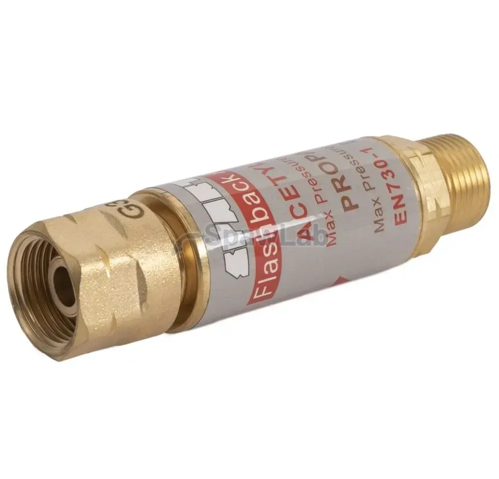Spartus Flammenrückschlagsicherung für Flaschendruckminderer, Acetylen / Propan 3/8 LH, Bild 3