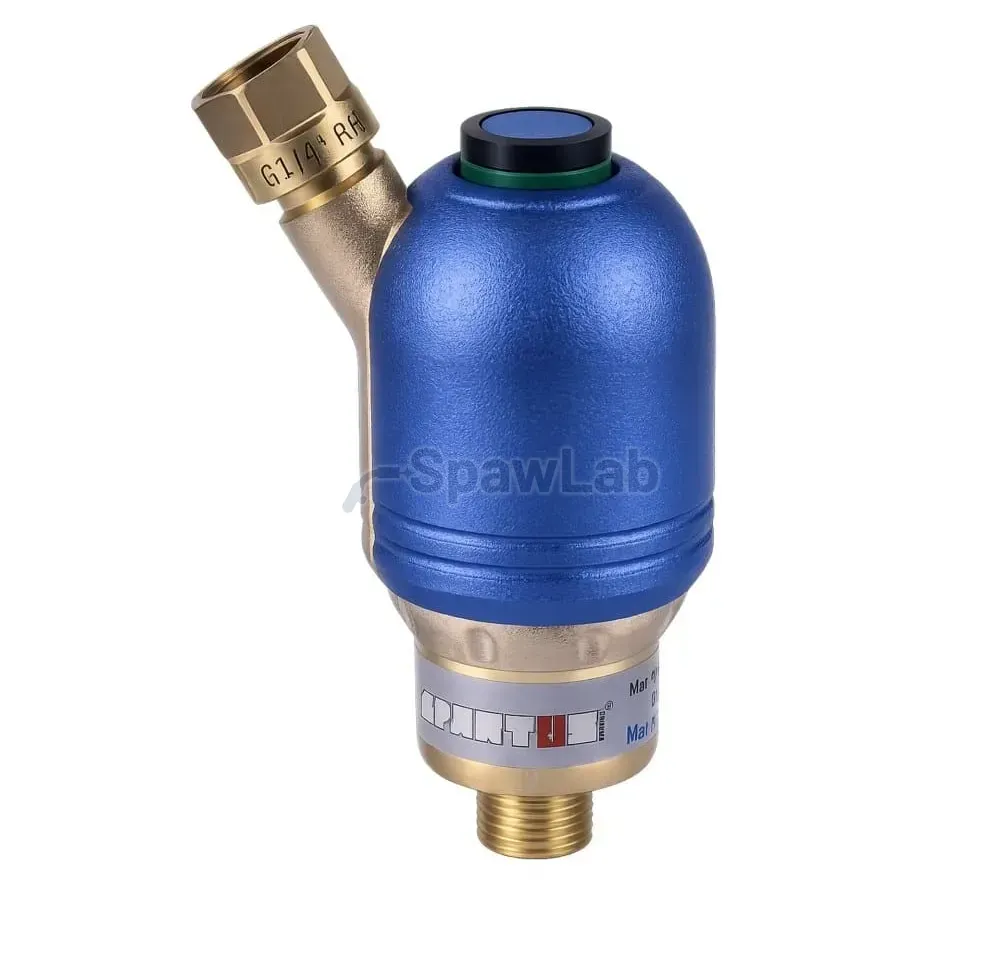 Spartus regulator-mounted flashback arrestor, oxygen, 1/4 RH
