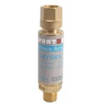 Spartus flashback arrestor for cylinder regulator, oxygen 1/4 RH