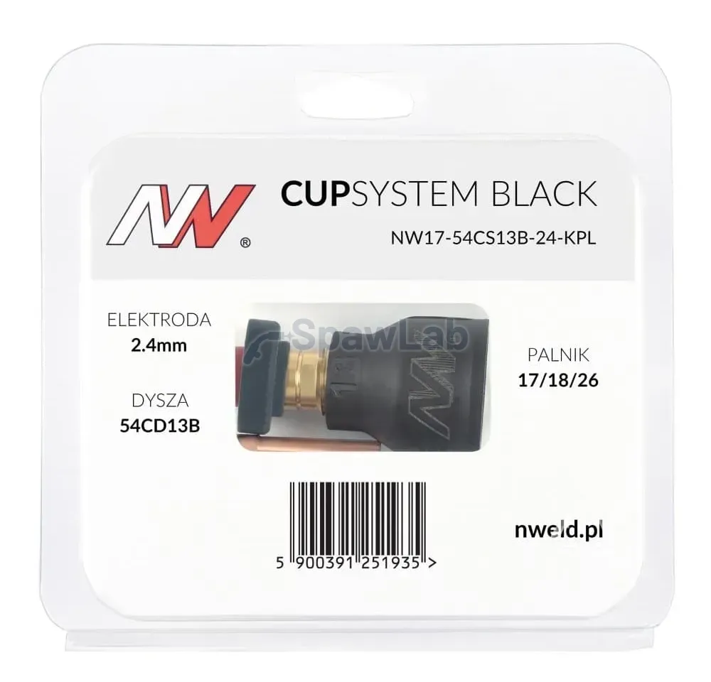 Spartus CUPSystem Black set 17/18/26, #13 cup nozzle [for 2.4 electrode], photo 4