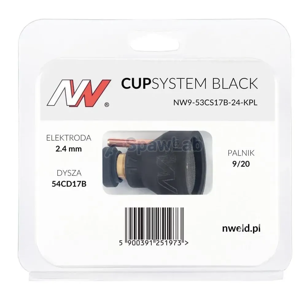 Spartus CUPSystem Black set 9/20, #17 cup nozzle [for 2.4 electrode], photo 4