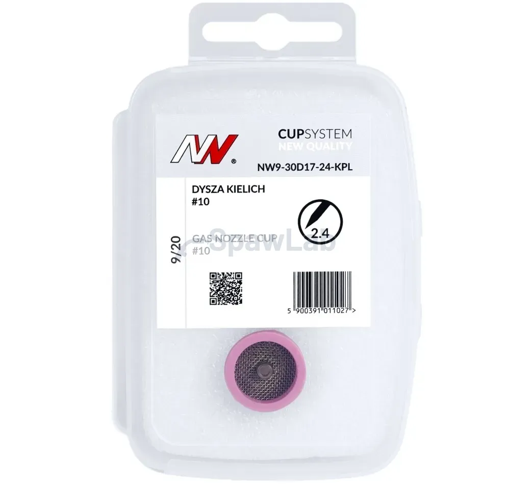 Spartus CUPSystem NQ - kit 9/20 gas cup #10 [for electrode 2.4mm], photo 5
