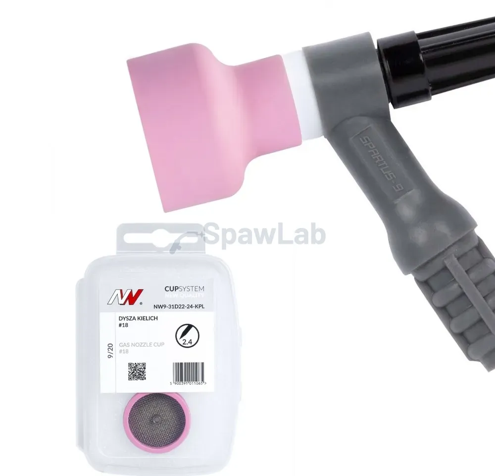 Spartus CUPSystem NQ - zestaw 9/20 dysza kielich #18 [na elektrodę 2.4mm]