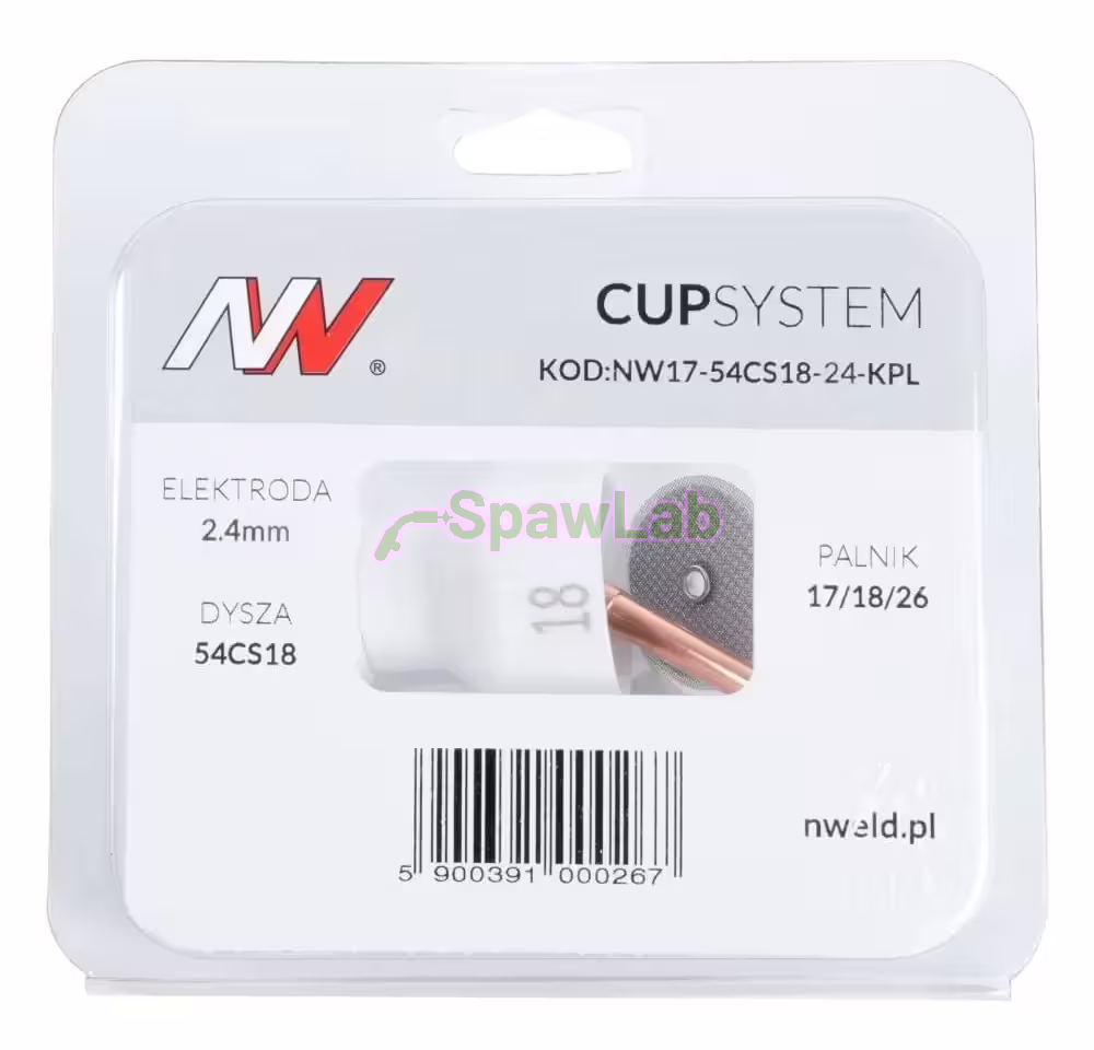 Spartus CUPSystem - zestaw 17/18/26 dysza kielich #18 [na elektrodę 2.4], zdjęcie 5