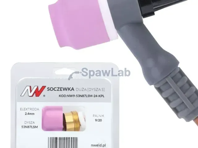 Spartus Duża soczewka dysza S 9/20 [na elektrodę 2.4mm] L=31mm