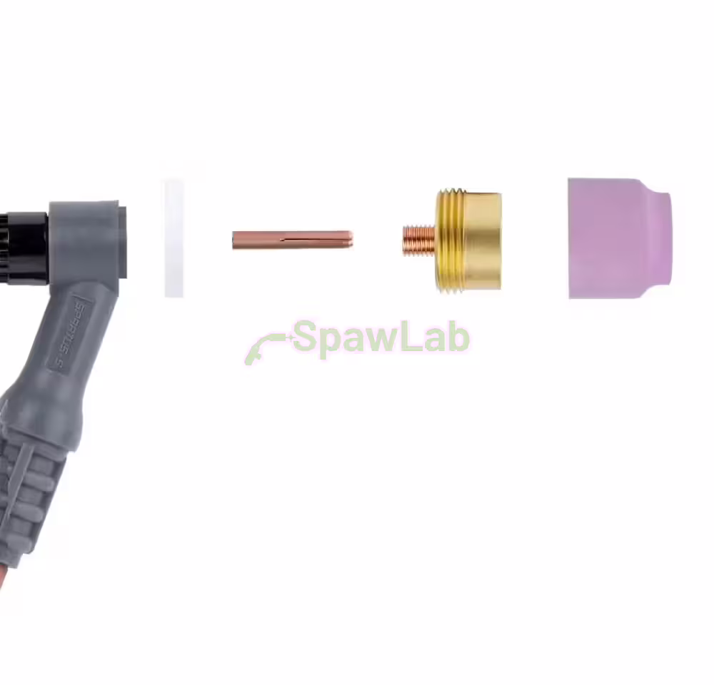 Spartus Große Gaslinse Düse S 9/20 [für Elektrode 2.4mm] L=31mm, Bild 3