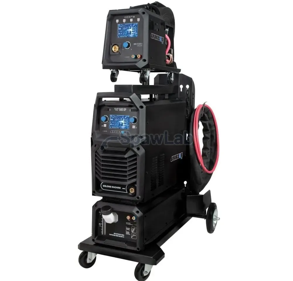Spartus EasyMIG 500 Dual Pulse [źródło, chłodnica, podajnik, wózek, przewód zespolony 10m] pakiet, zdjęcie 2