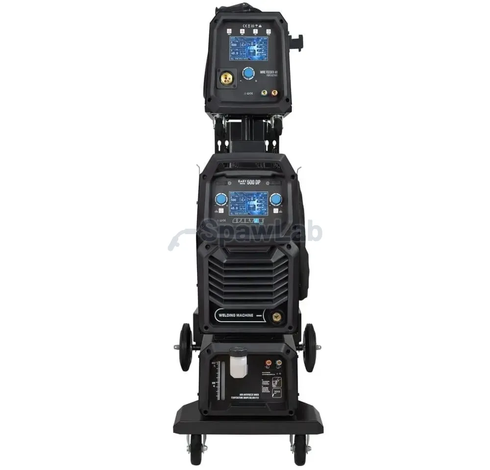 Spartus EasyMIG 500 Dual Pulse [źródło, chłodnica, podajnik, wózek, przewód zespolony 10m] pakiet, zdjęcie 3