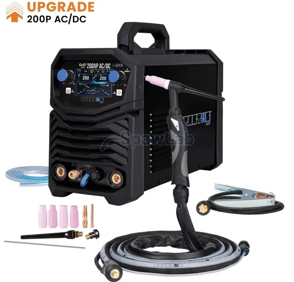 Spartus EasyTIG 200XP AC/DC im Paket mit Mini-Brenner SPE 17 - 8m
