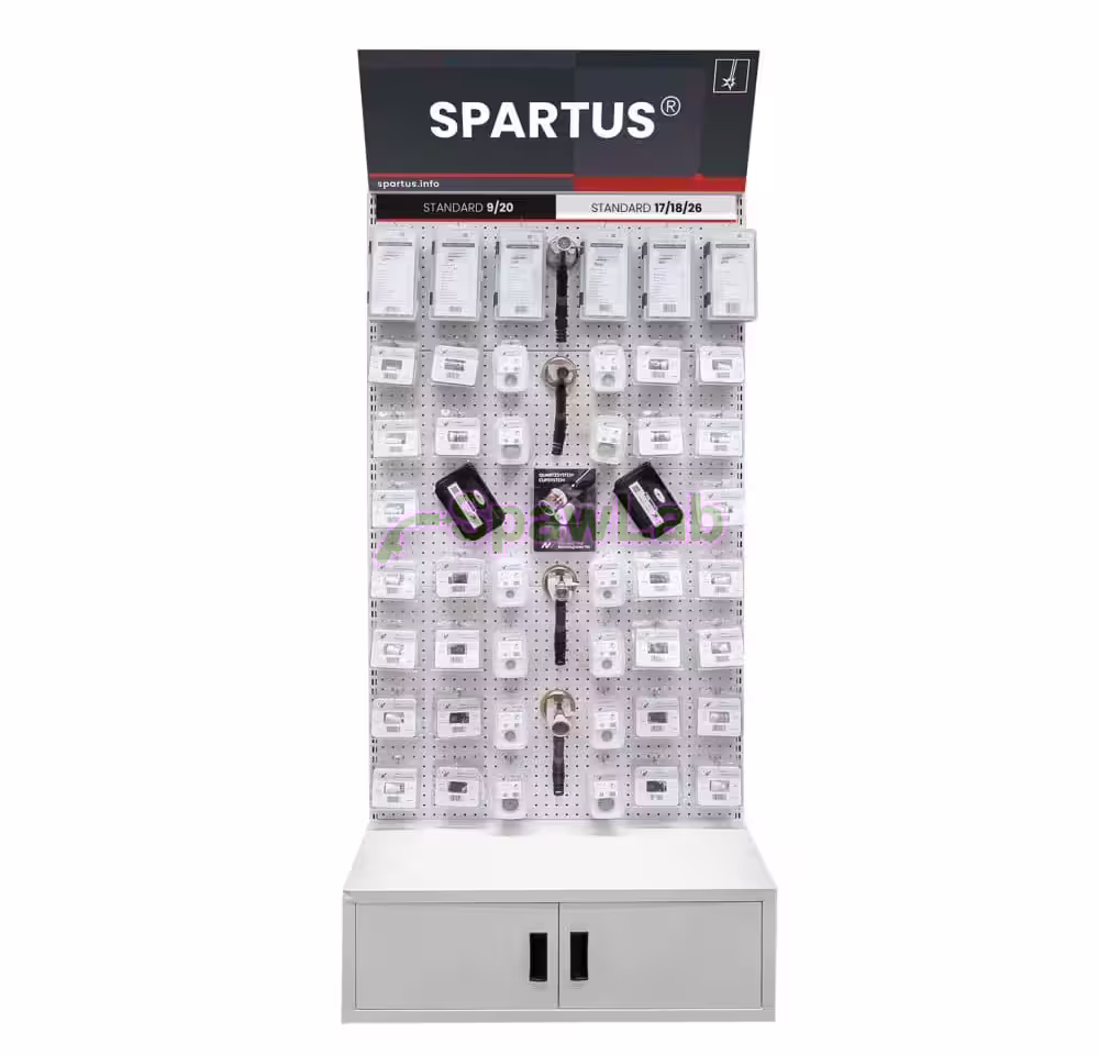 Spartus display stand with a set of TIG parts, photo 3