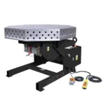 Spartus Ferros 3D 1400 x 1400 x 200 octagonal welding table with Spartus® 2000 rotary positioner