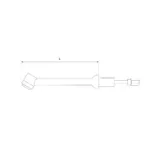 Spartus Brennerkörper SP17SF, kurz, flexibel, L=62mm (gasgekühlt), Bild 3