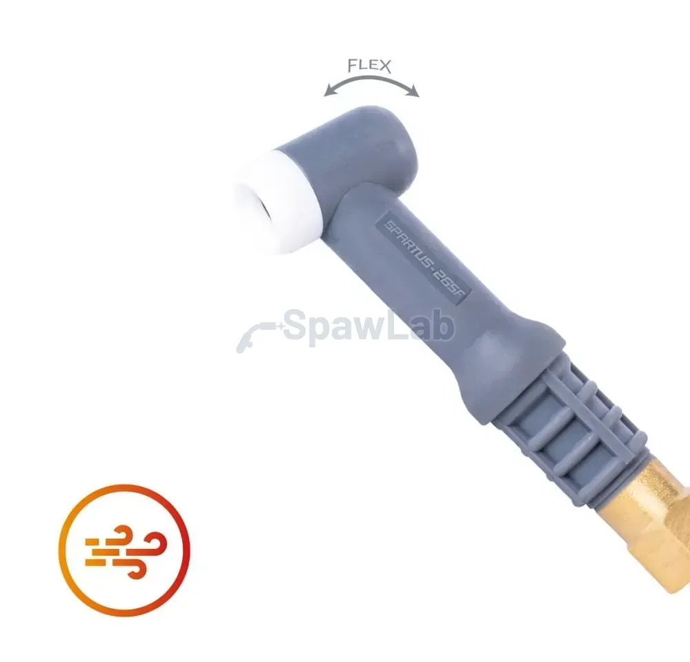 Spartus SP26SF torch body, short, flexible, L=71mm (gas-cooled)