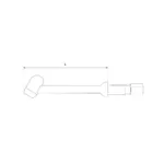 Spartus SP26SF torch body, short, flexible, L=71mm (gas-cooled), photo 3