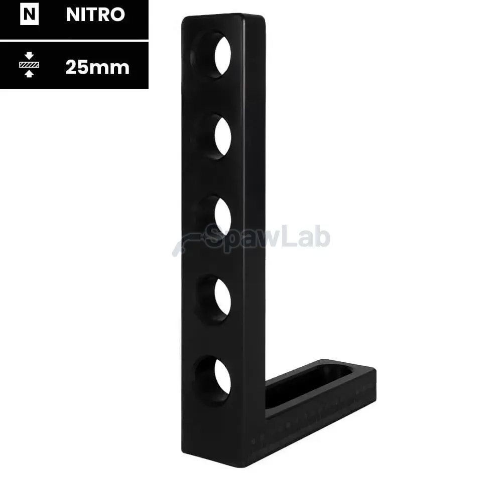 Spartus square 175x50x275mm, hole/slot, nitrided