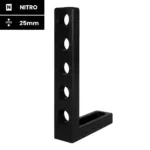 Spartus square 175x50x275mm, hole/slot, nitrided