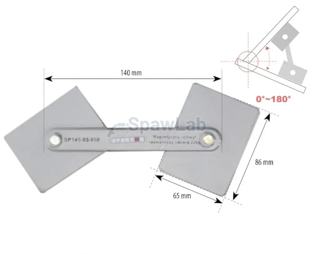 Spartus magnetic welding holder, adjustable angle, holding capacity 22kg