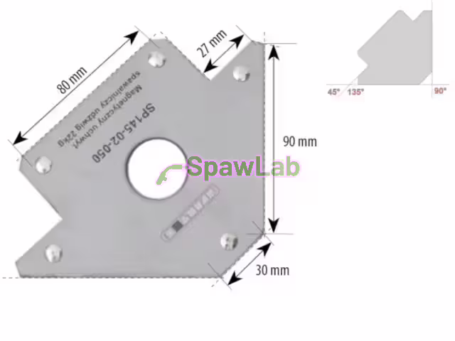 Spartus Magnetyczny uchwyt spawalniczy strzałka udźwig: 22kg