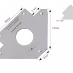 Spartus Schweiß-Magnethalter Pfeilform, Tragkraft: 33kg