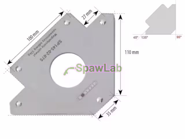 Spartus Magnetyczny uchwyt spawalniczy strzałka udźwig: 33kg