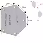 Spartus magnetic welding holder, holding force 22 kg