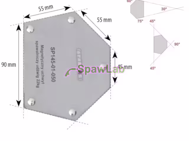 Spartus Magnetyczny uchwyt spawalniczy udźwig: 22kg