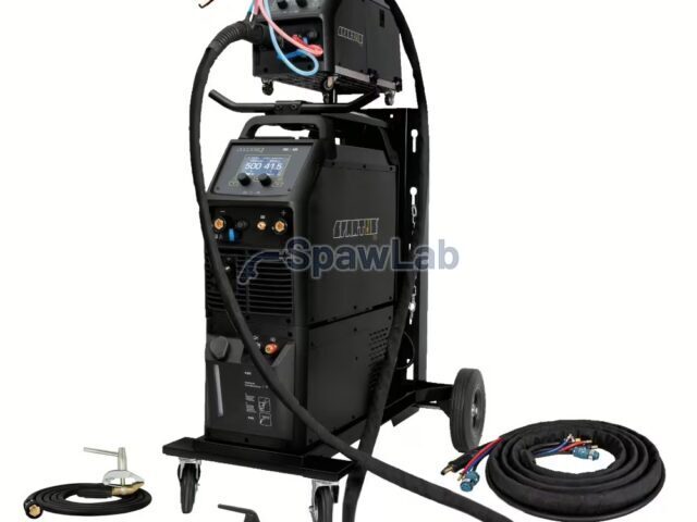 Spartus [OUTLET] ProMIG 505 [źródło, chłodnica, podajnik, przewód zespolony, wózek] pakiet z uchwytem SPP501 - 3m