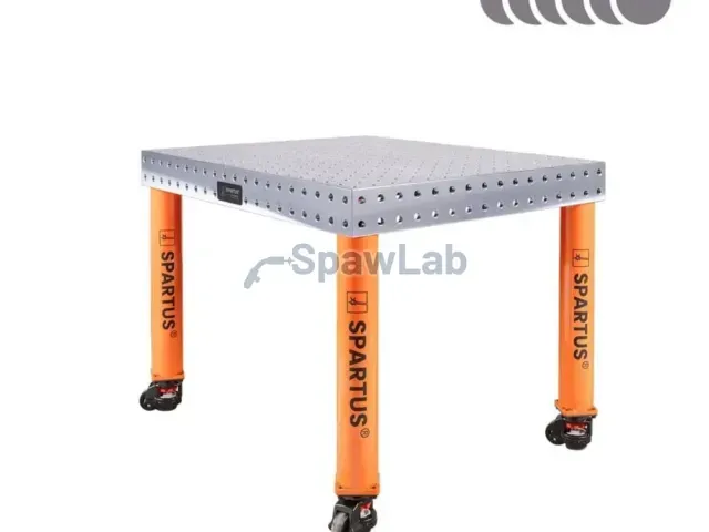 Spartus [Outlet] Spartus Hermes 3D 1000x800x100mm welding table | D16 system | 4 legs with castors L=650mm