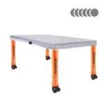 Spartus [Outlet] Stół spawalniczy Spartus Hermes 3D 1500x1000x100mm | system D16 | 4 nogi z kółkami L=650mm