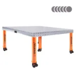 Spartus [Outlet] Stół spawalniczy Spartus Hermes 3D 1500x1500x100mm | system D16 | 5 nóg z kółkami L=650mm