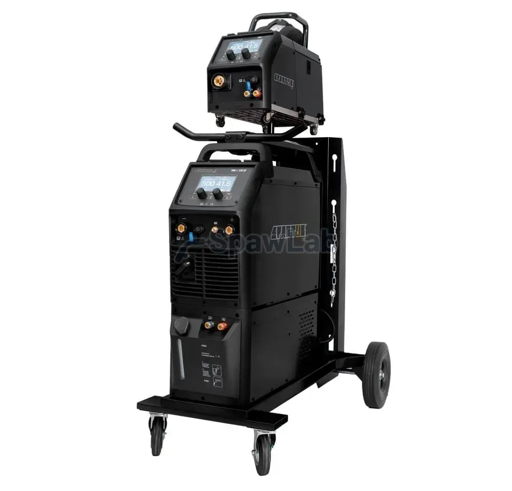 Spartus ProMIG 535 Dual Pulse [źródło, chłodnica, podajnik, przewód zespolony, wózek] pakiet z uchwytem SPP501 - 3m, zdjęcie 2