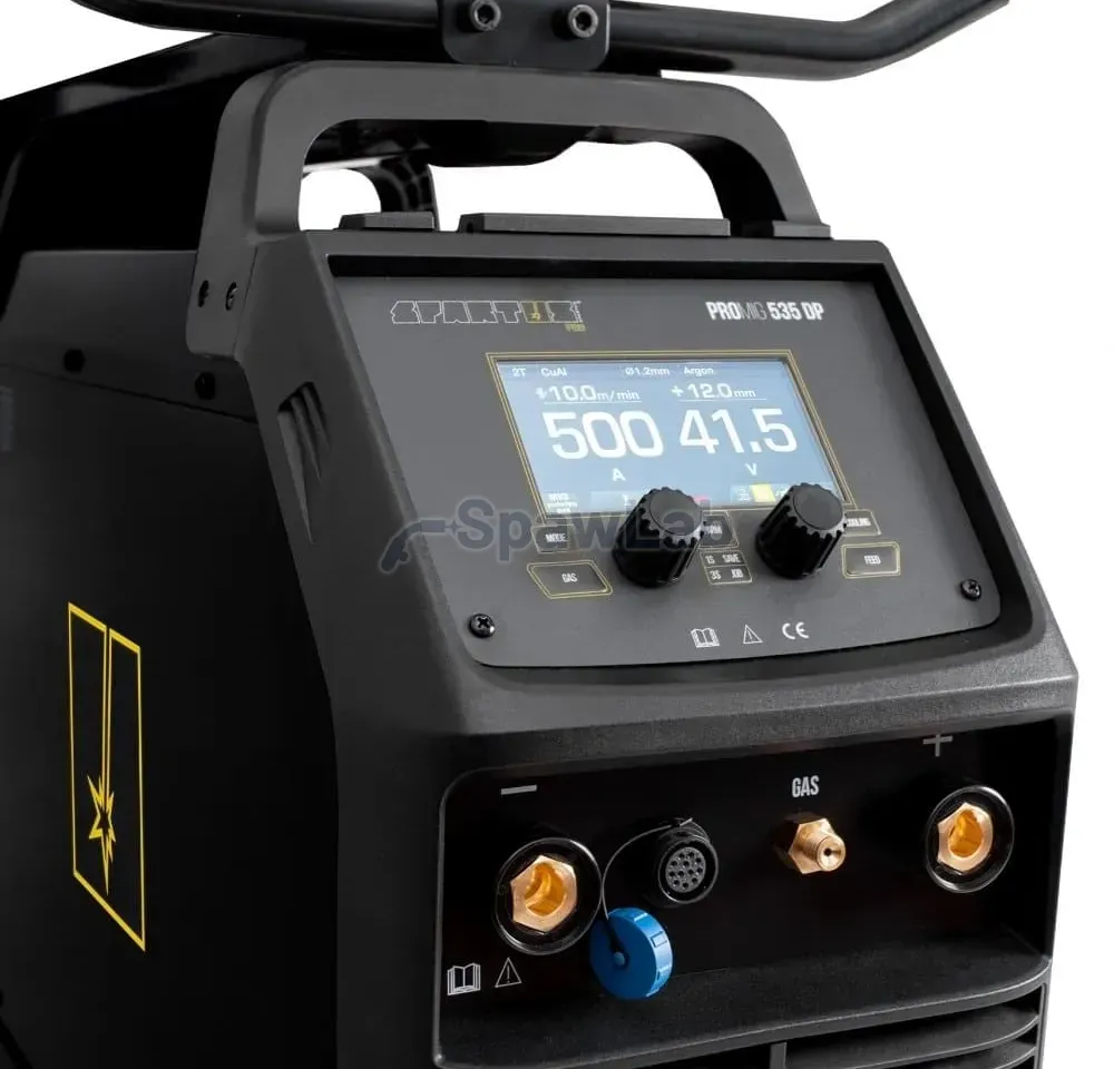 Spartus ProMIG 535 Dual Pulse [źródło, chłodnica, podajnik, przewód zespolony, wózek] pakiet z uchwytem SPP501 - 3m, zdjęcie 8