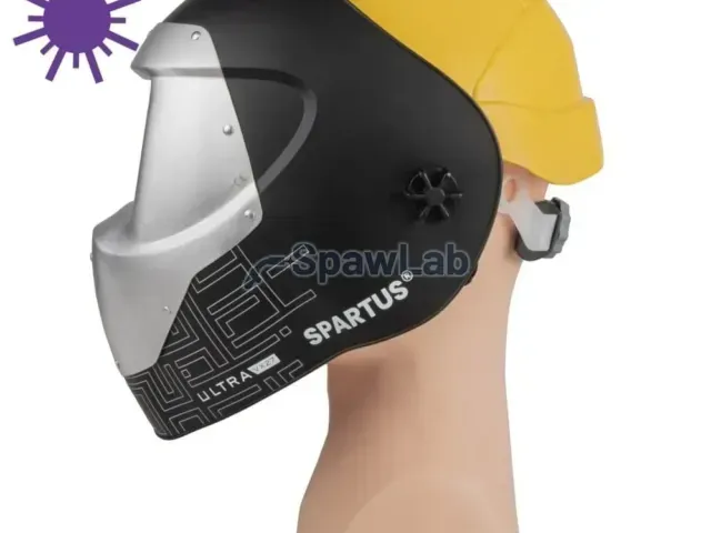 Spartus Przyłbica do spawania laserowego SPARTUS Ultra VX27 z kaskiem i adapterem