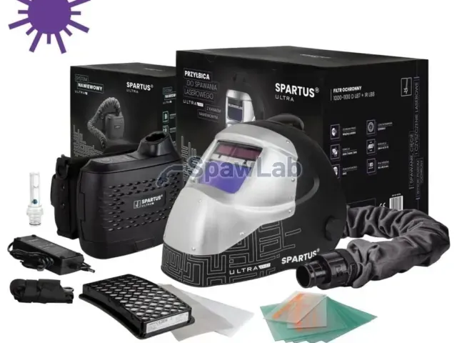 Spartus Przyłbica do spawania laserowego SPARTUS Ultra VX27 z systemem nawiewowym