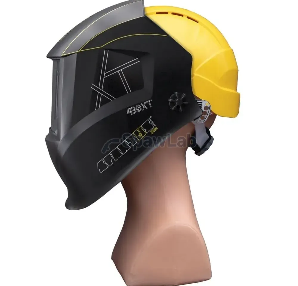 Spartus SPARTUS Pro 430XT Schweißhelm (True-Color-Filter) mit Schutzhelm und Adapter