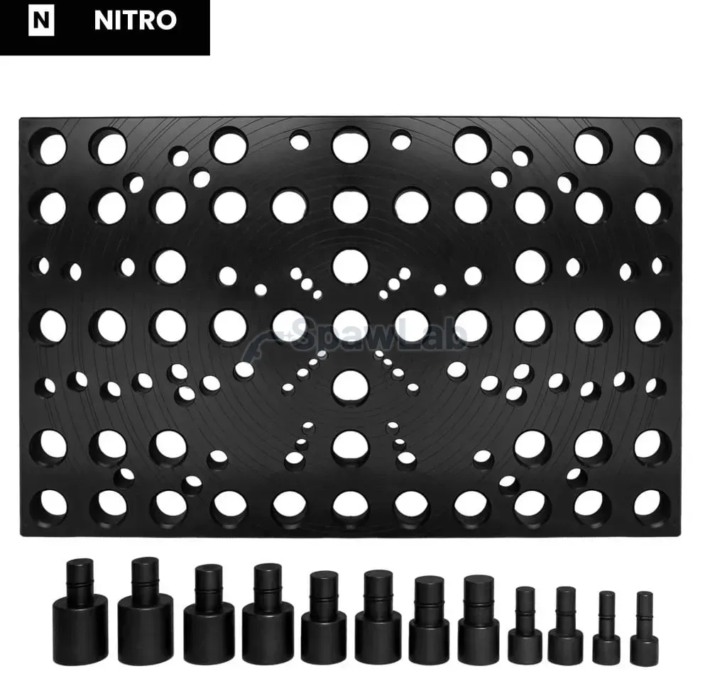 Spartus fixing plate 550x350x25mm, nitrided