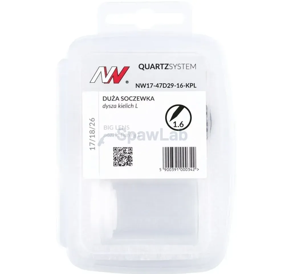 Spartus QUARTZSYSTEM, large gas lens, nozzle L, replaceable screen 17/18/26 [for 2.4mm electrode], photo 4