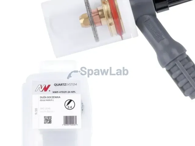 Spartus QUARTZSystem - duża soczewka dysza L, wymienne sitko 9/20 [na elektrodę 2.4mm]