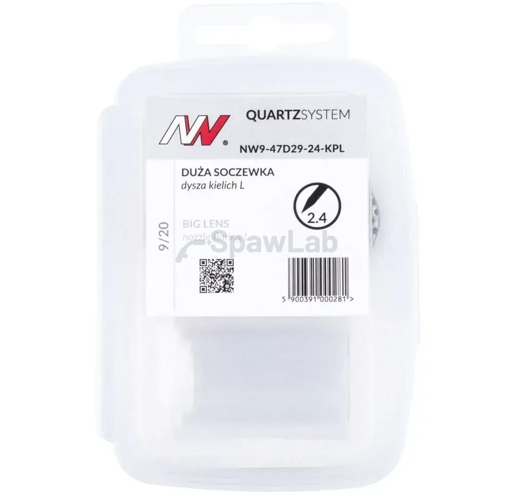 Spartus QUARTZSystem, large gas lens, nozzle L, replaceable screen 9/20 [for 2.4mm electrode], photo 4