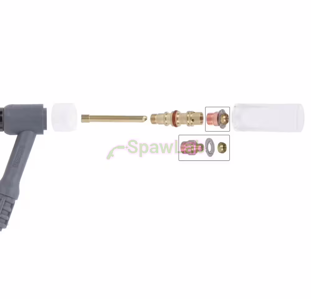 Spartus QUARTZSYSTEM, small gas lens, nozzle L, replaceable screen 17/18/26 [for 2.4mm electrode], photo 3