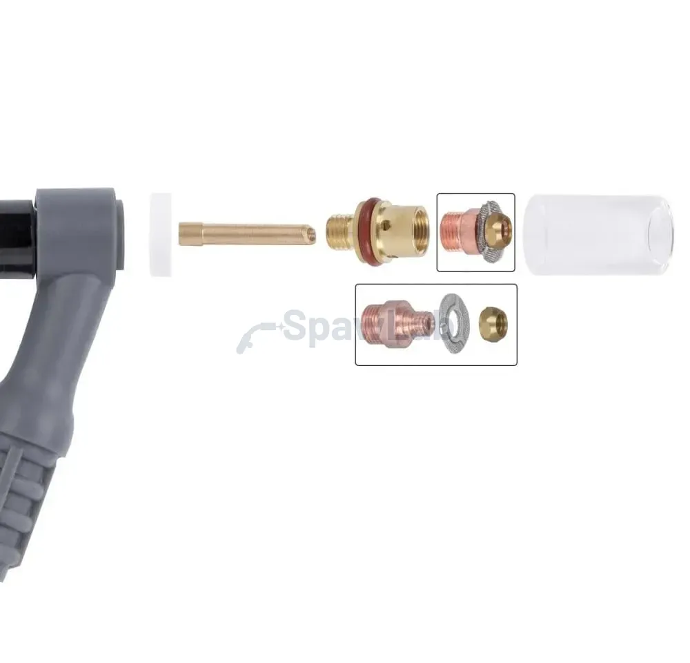 Spartus QUARTZSystem, kleine Gaslinse, Düse L, auswechselbares Sieb 9/20 [für Elektrode 2,4mm], Bild 3